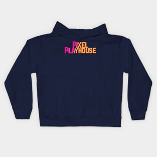 Pixel Playhouse Multicolor Logo Kids Hoodie